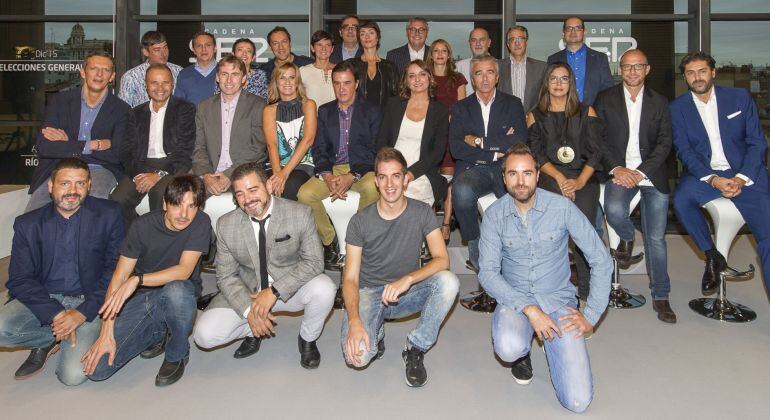 Los principales locutores de la Cadena Ser durante la presentación de la nueva temporada