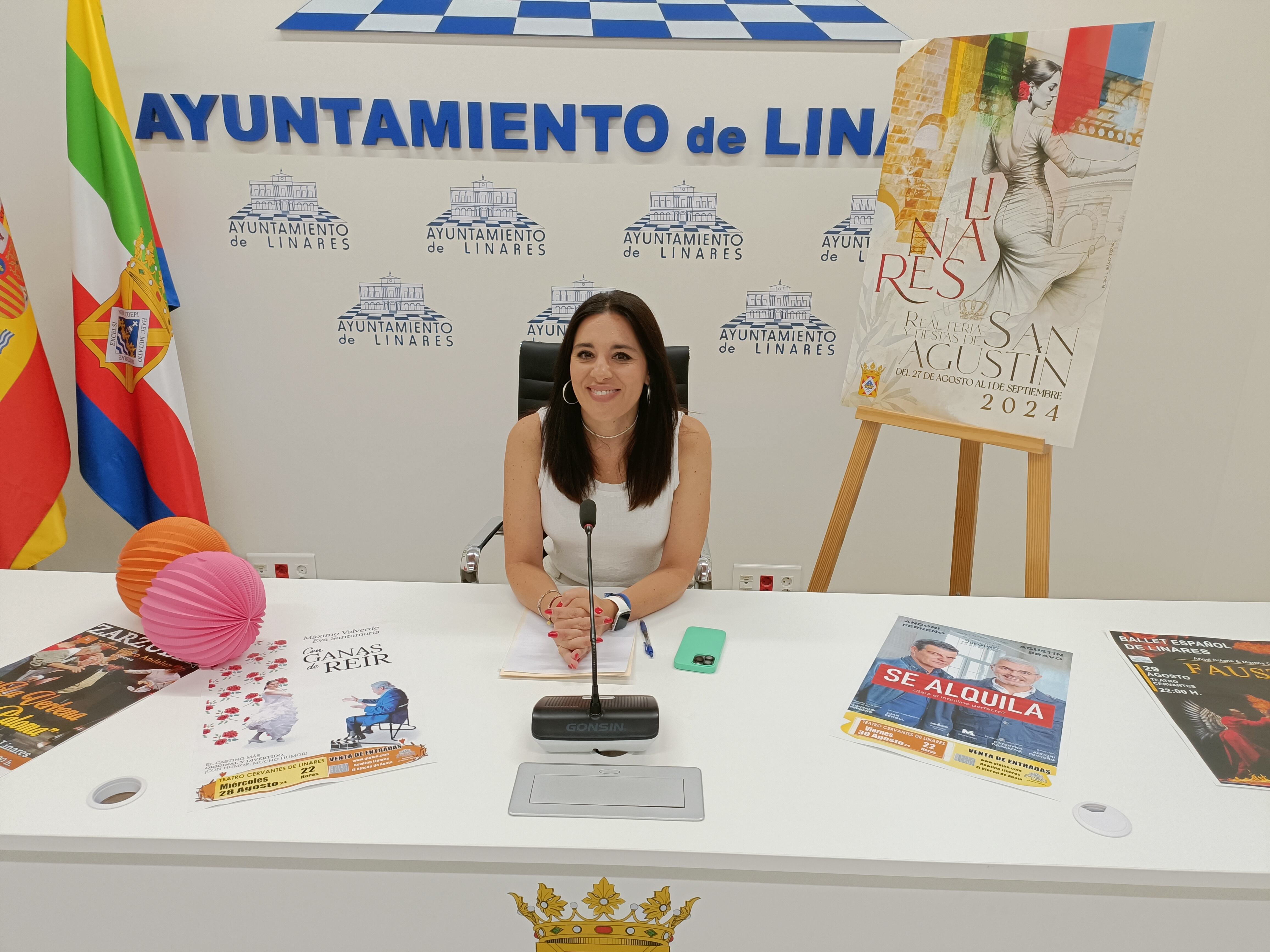 Susana Ferrer, concejala de Festejos presenta la Feria de Linares 2024.