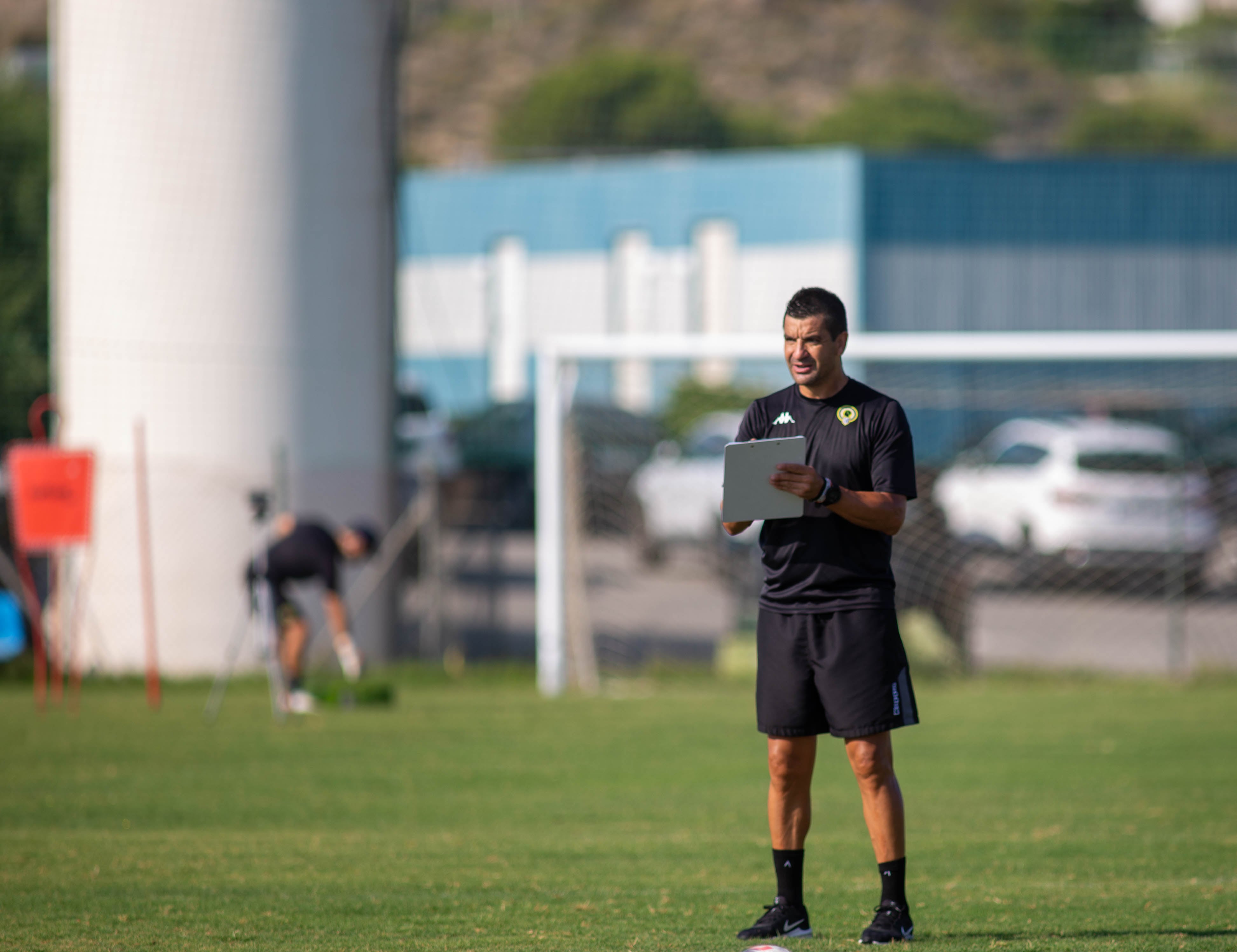 Rubén Torrecilla, entrenador del Hércules, en las instalaciones de Fontcalent