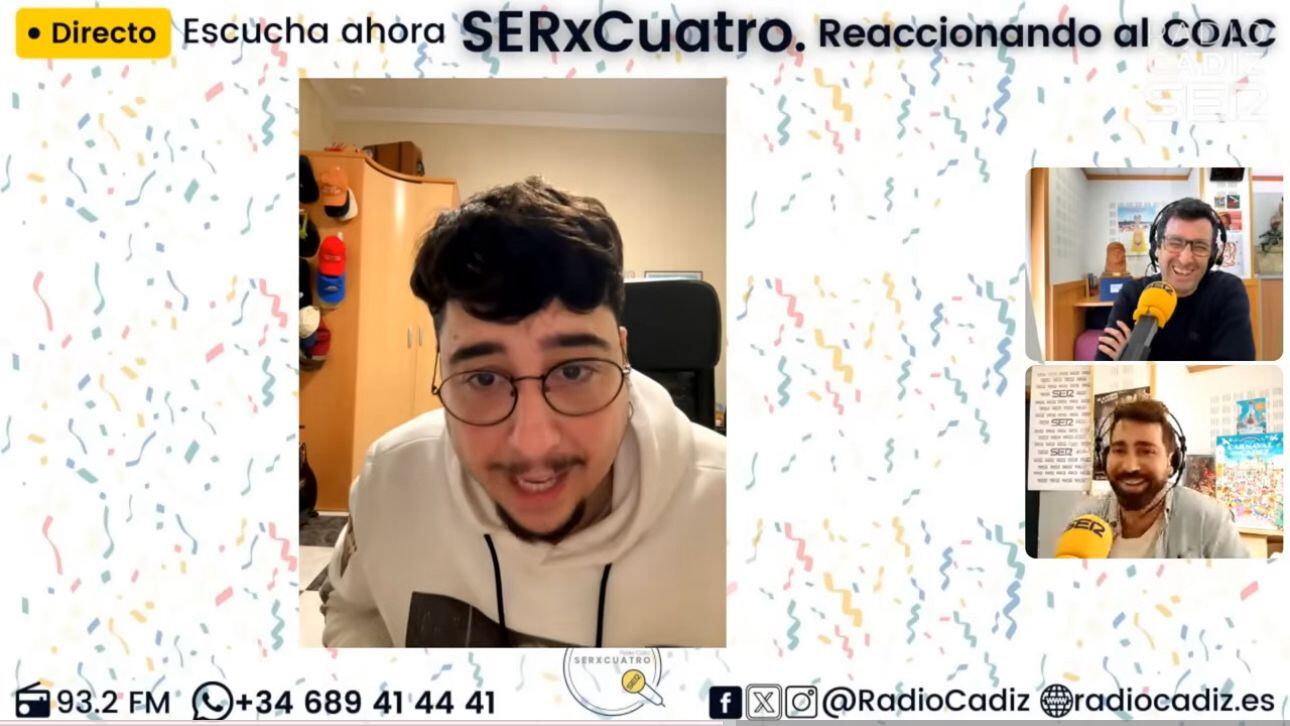 Marcos Pastrana en el Reaccionando de SERxCuatro.