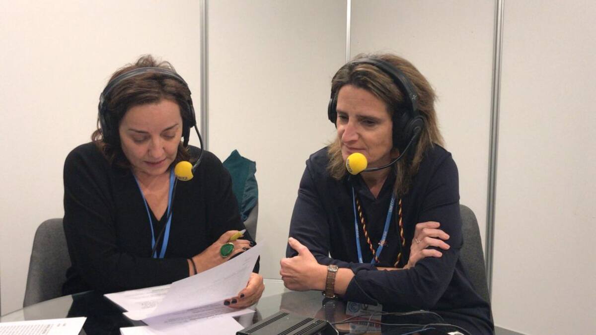 Teresa Ribera: "Me encantaría que esta madrugada fuera productiva"