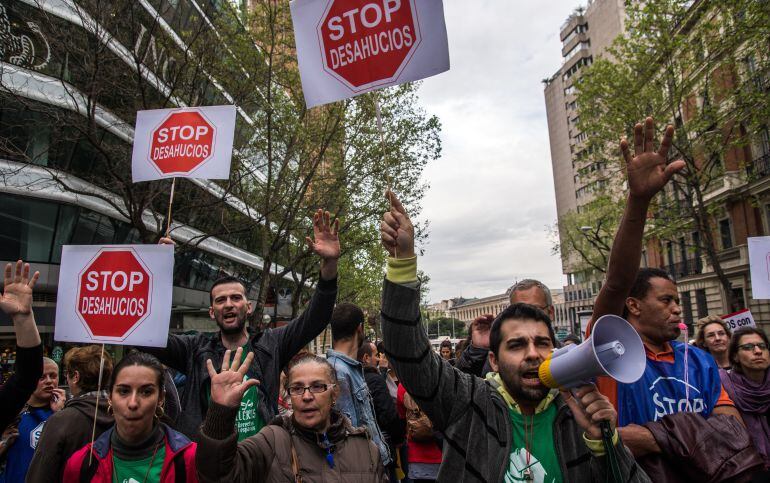 Protesta contra los desahucios