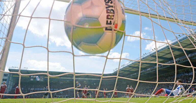 Una imagen del Arminia Bielefeld durante un encuentro celebrado la pasada temporada en la segunda categoría del fútbol alemán.