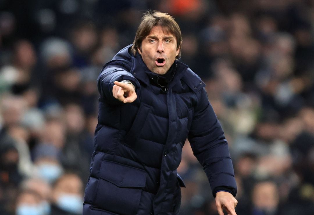 Antonio Conte, durante un partido de la Premier