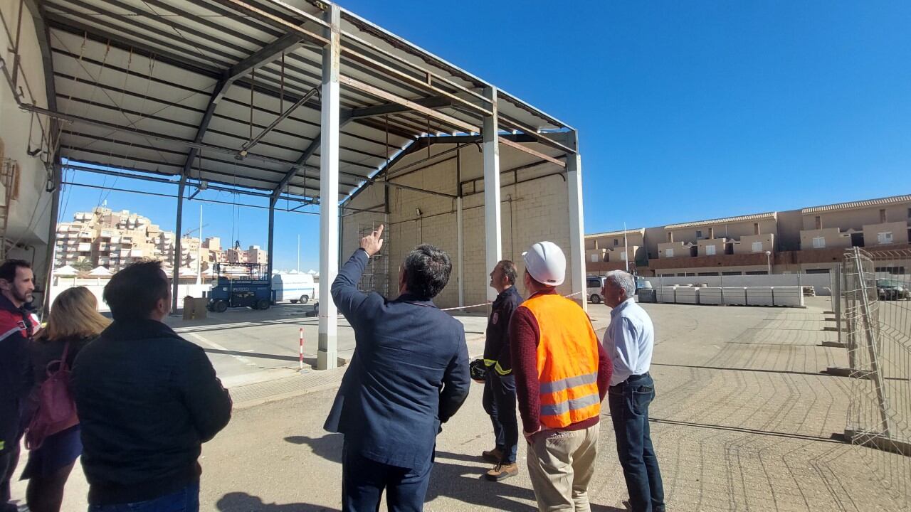 Obras en el Parque de Bomberos de La Manga