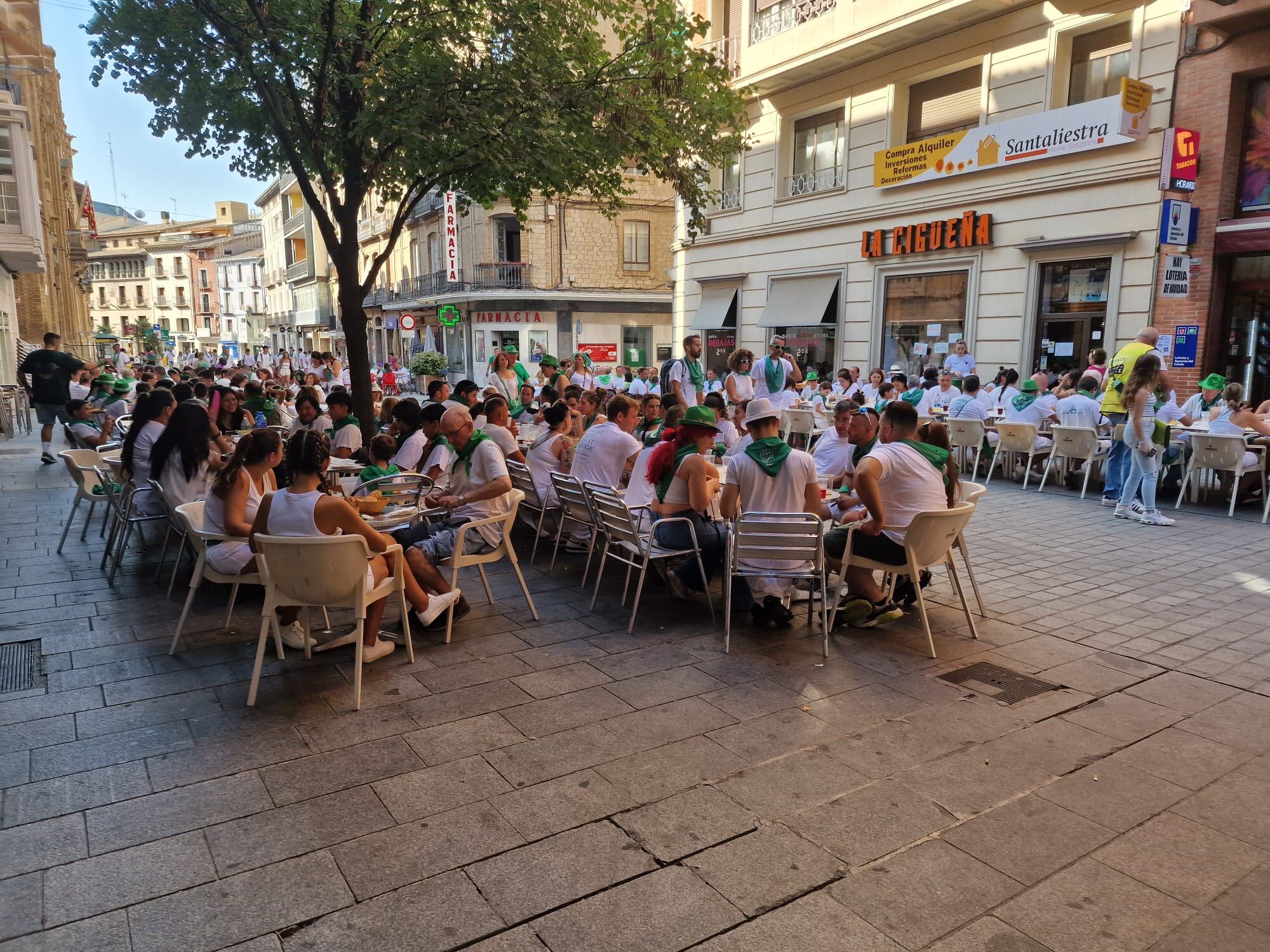 Almuerzos en la mañana del 9 de agosto