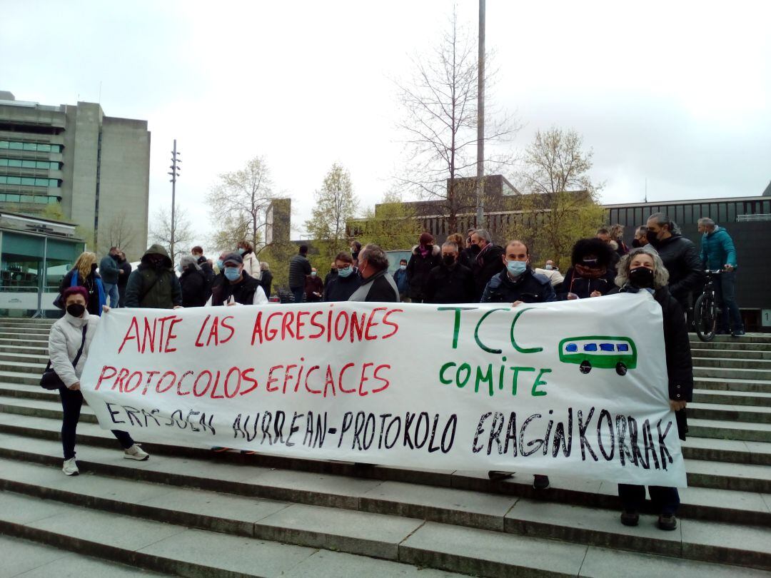 Protesta del Comité de Empresa de TCC ante la última &quot;agresión sexual&quot; sufrida por una conductora