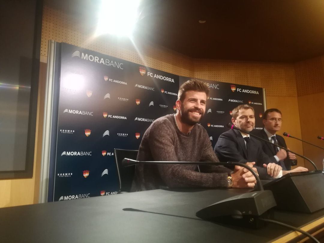 Gerard Piqué, en un acto del FC Andorra