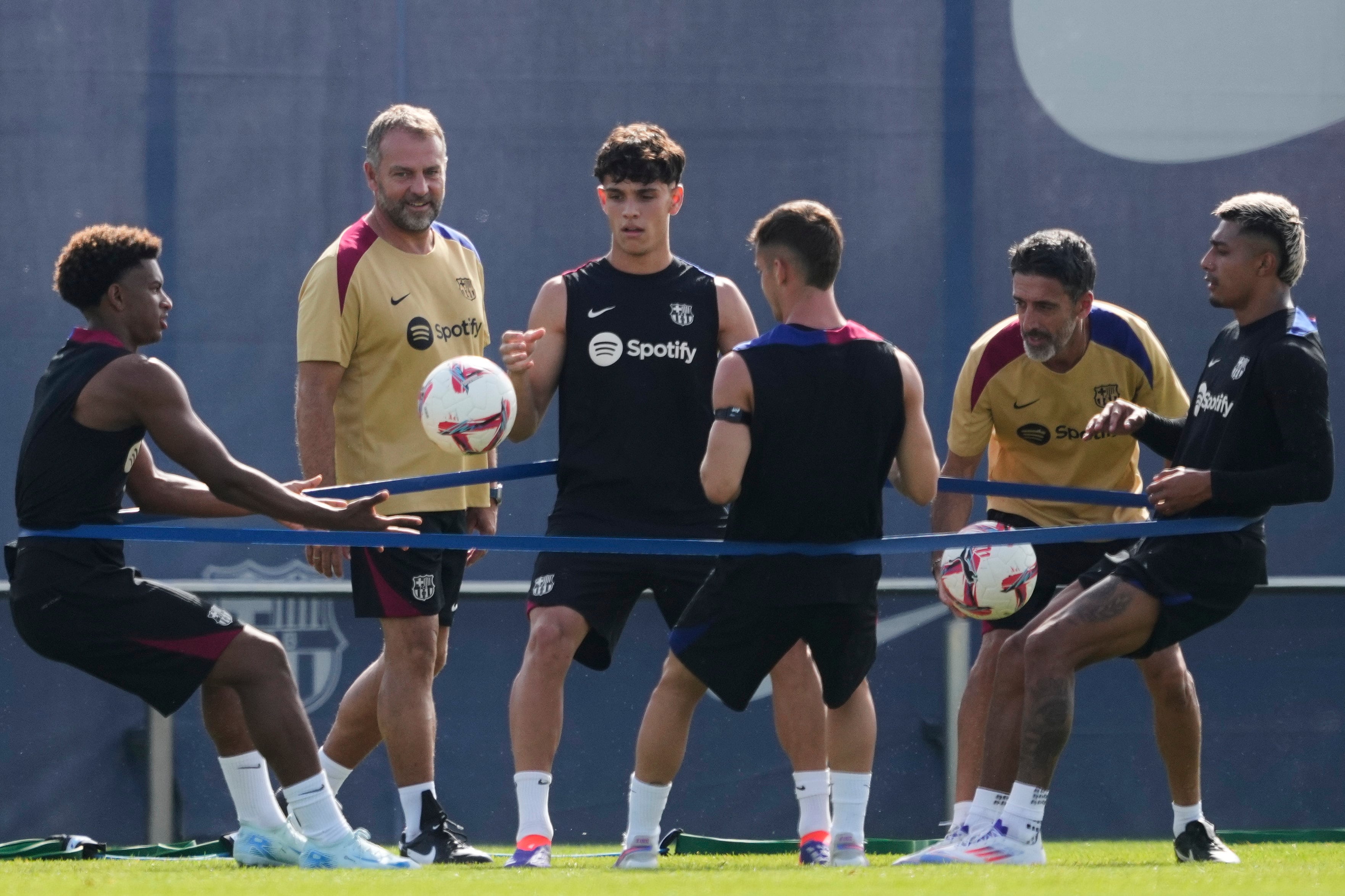 Entrenamiento de pretemporada del FC Barcelona