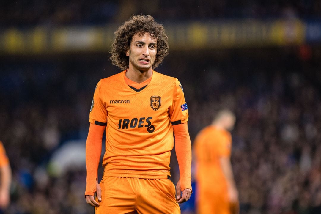 Amr Warda, jugador de Egipto, durante un partido de Europa League con el PAOK