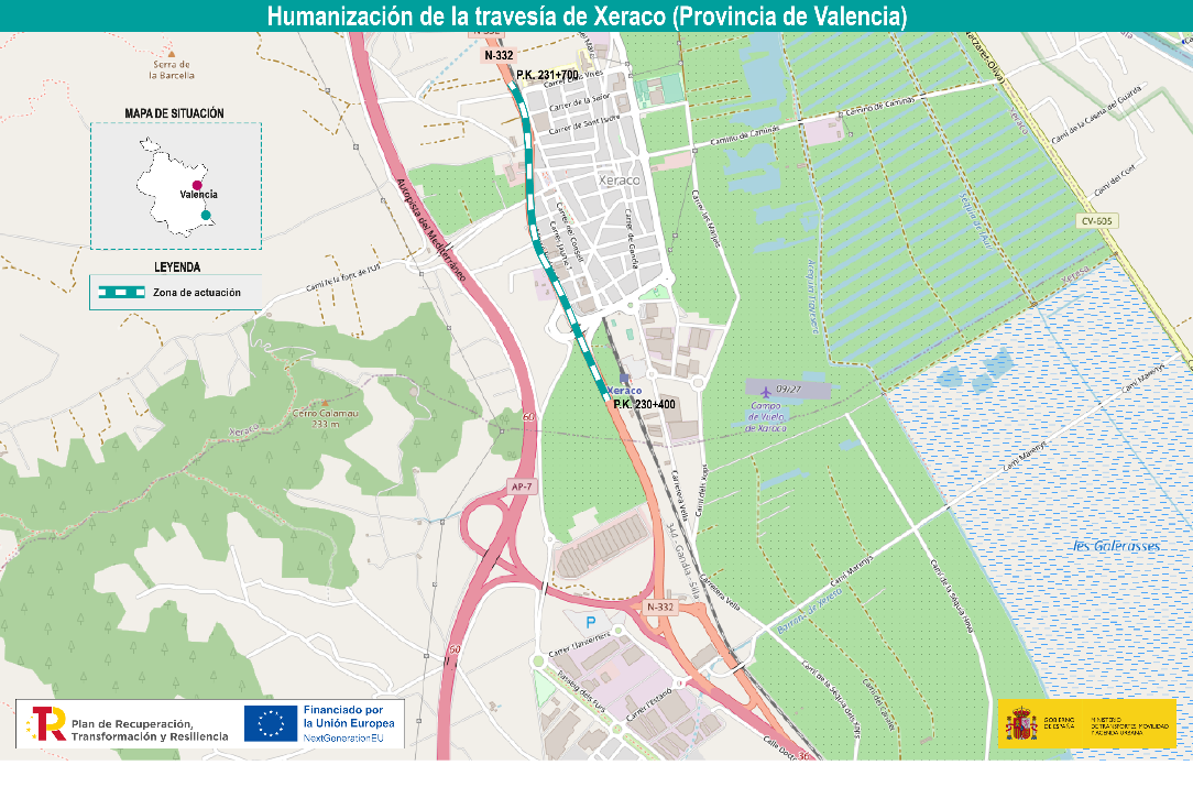 Obras del Ministerio en Xeraco