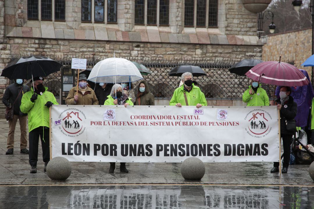 Manifestación en defensa de las pensiones