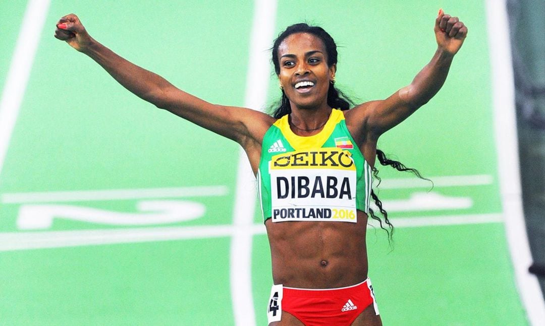 La africana Genzebe Dibaba prepara el Mundial de Atletismo en León