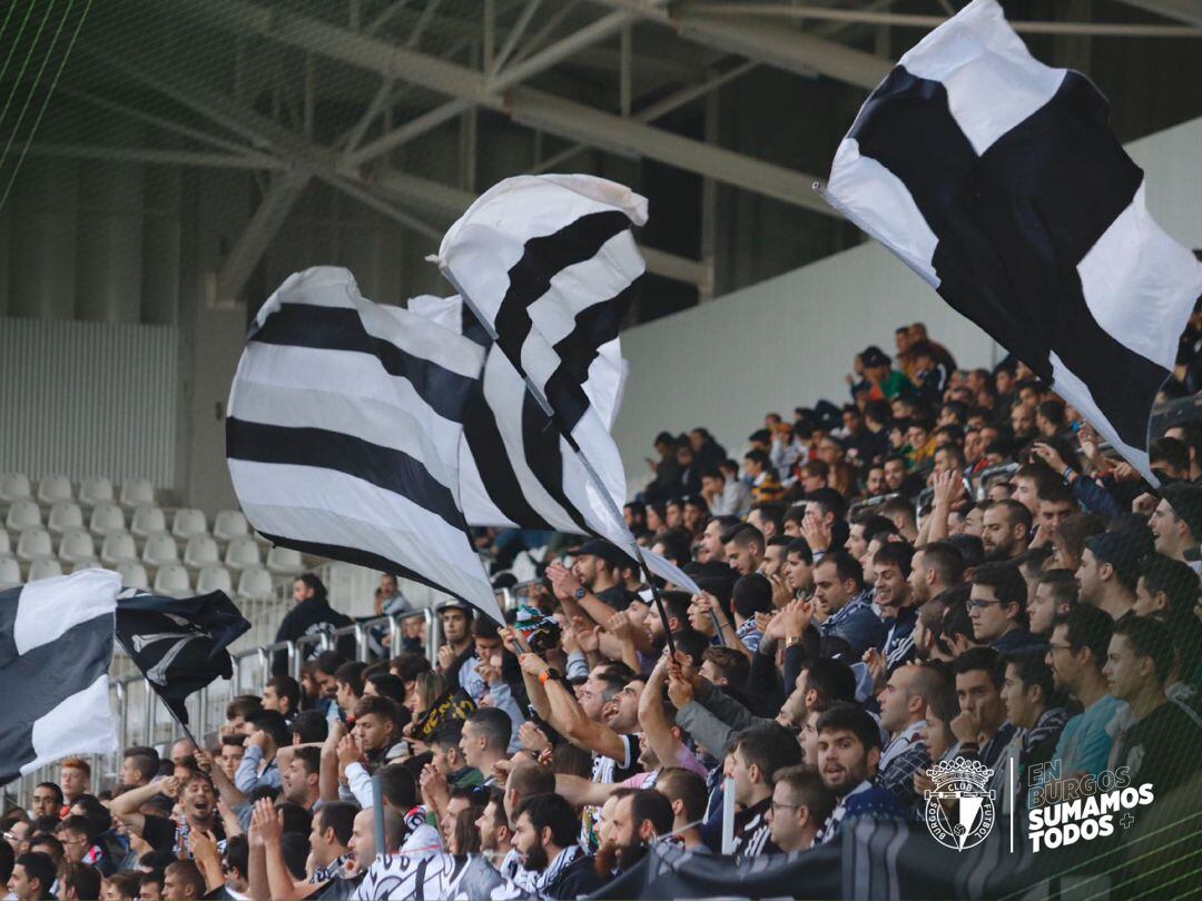 Afición del Burgos C.F. en El Plantío
