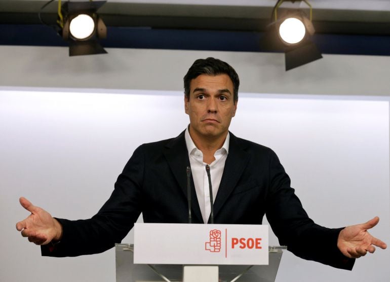 El líder del PSOE, Pedro Sánchez, quiere intentar un pacto con Podemos y Ciudadanos