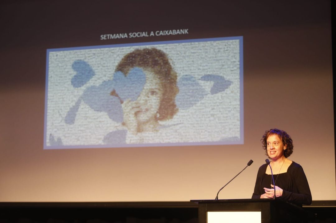 Intervenció de Mireia Gorchs, responsable d’Acció Social de CaixaBank a la Direcció Territorial Catalunya