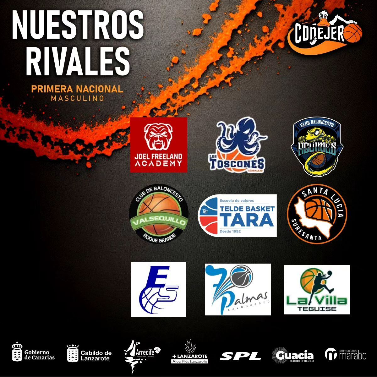 Rivales del Aloe Plus Lanzarote Conejeros en la temporada 2023-2024.