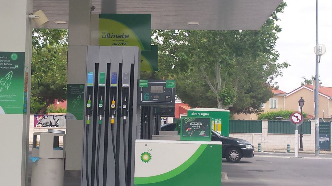 Gasolinera en la provincia de Guadalajara