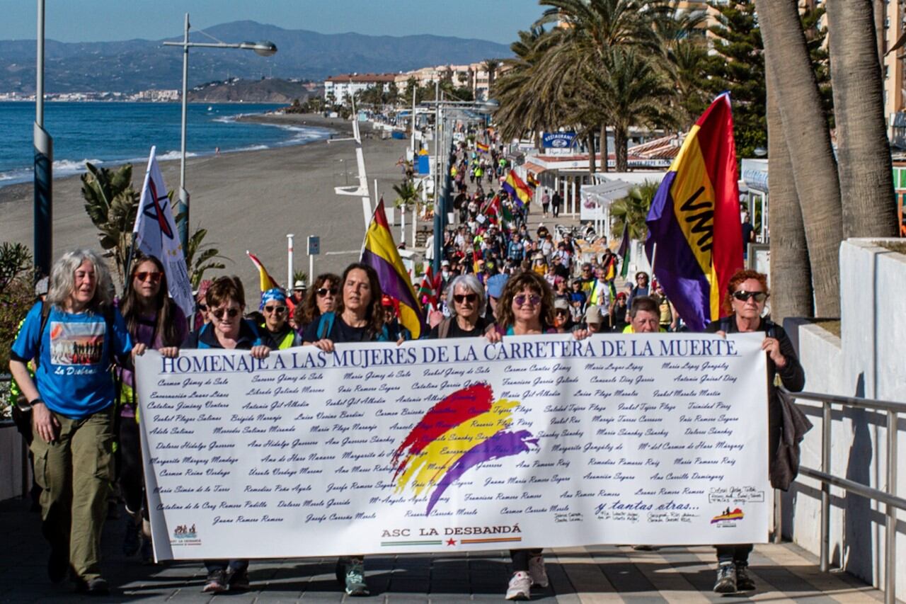 Imagen de la marcha que ha recorrido territorios de Málaga, Granada y Almería