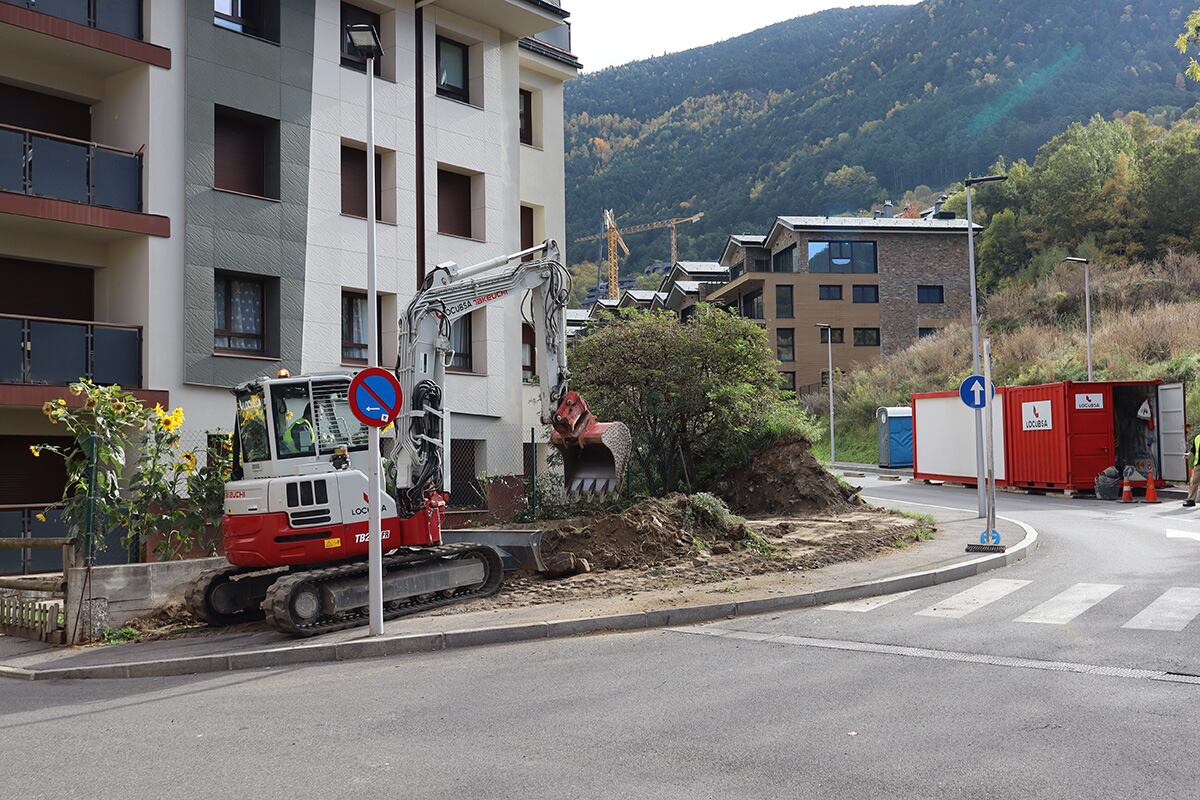 Inici de les obres a la Clota Verda d'Ordino