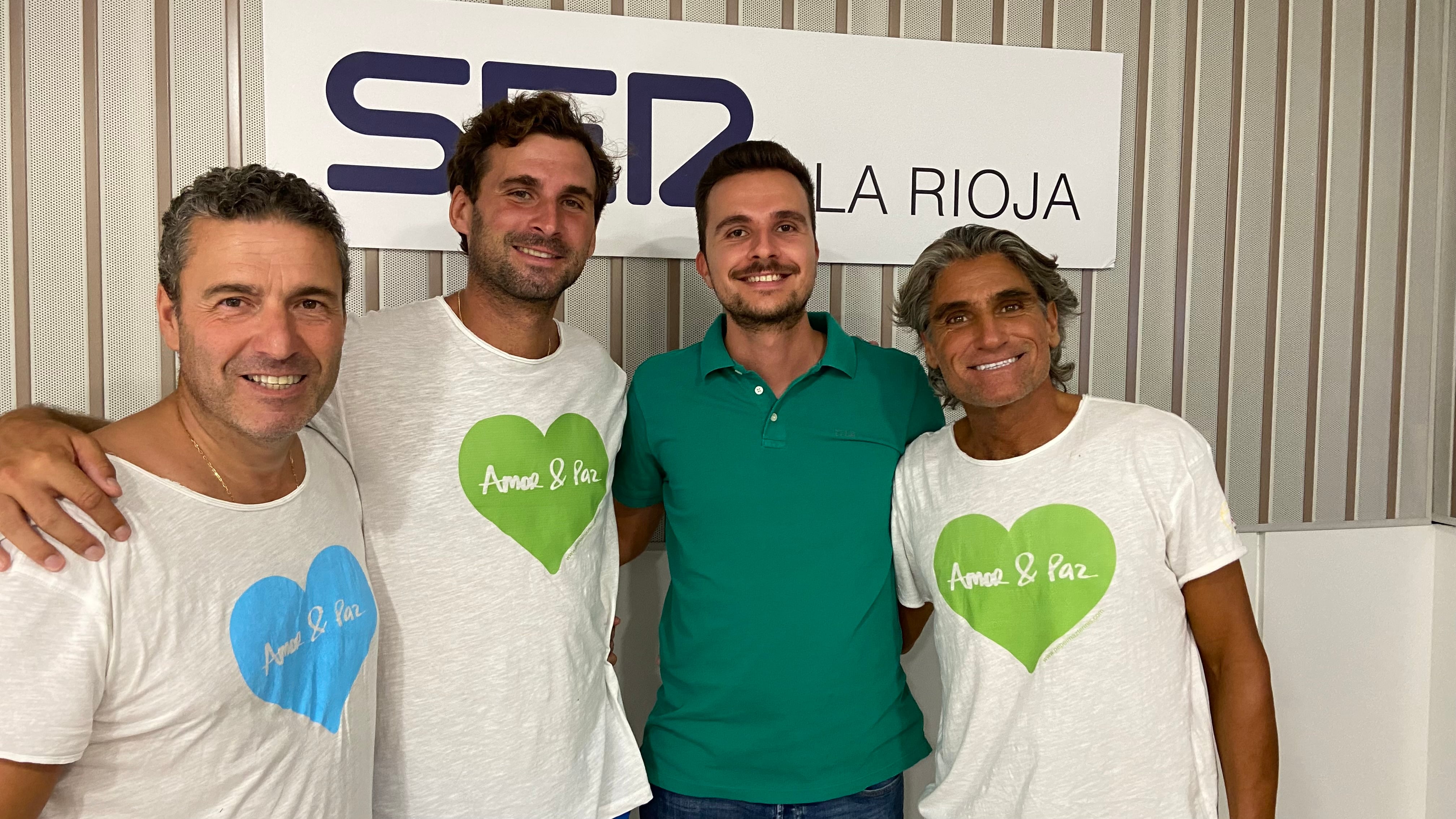 Jesús Ayala, Marko Djokovic y Pepe Imaz visitan los estudios de la Cadena SER de La Rioja