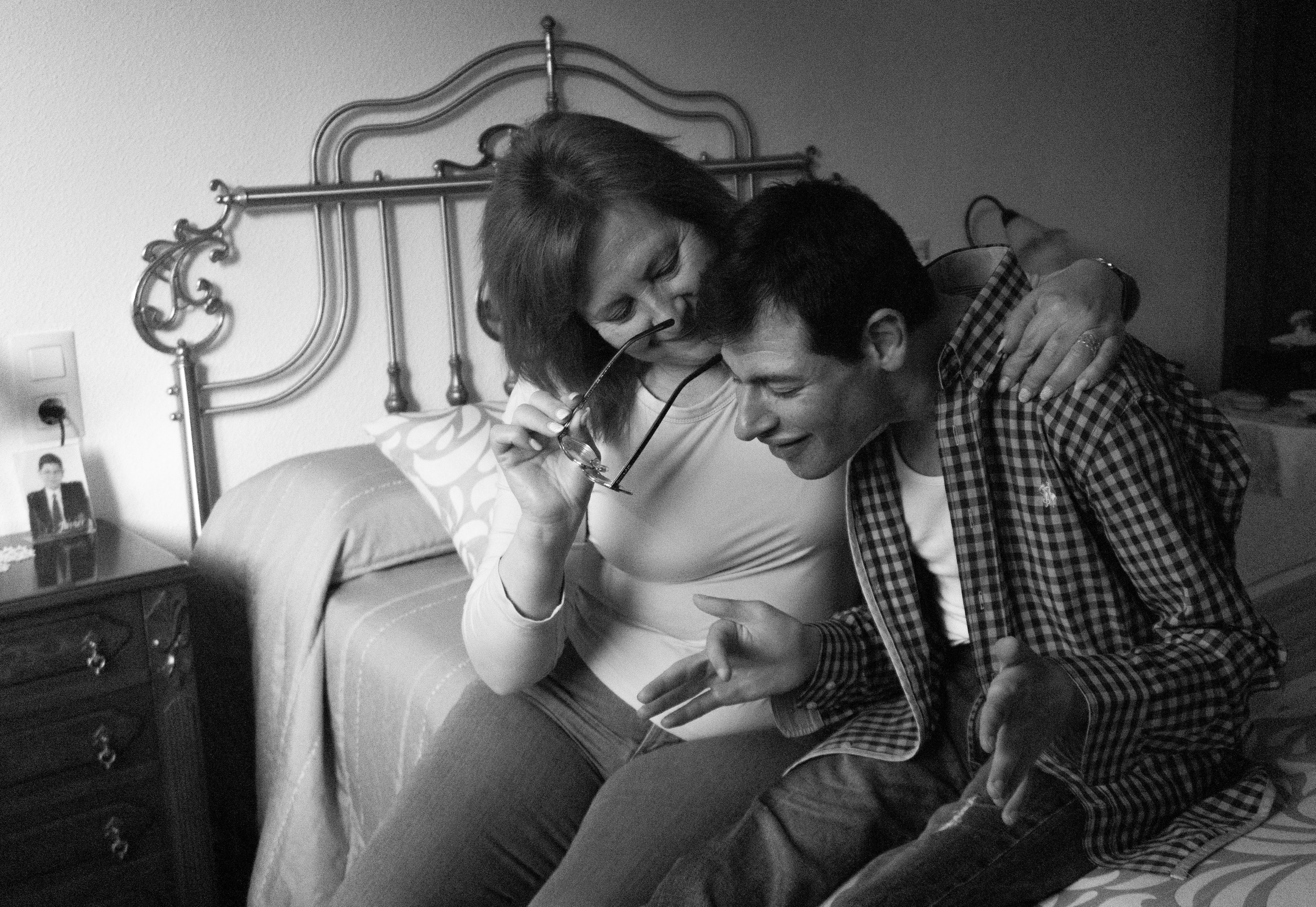 Mari Carmen y su hijo Javier.