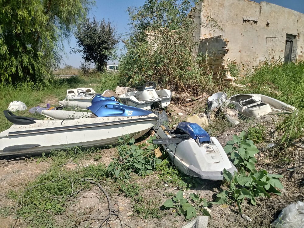 Motos de agua en Los Carrizales de Elche