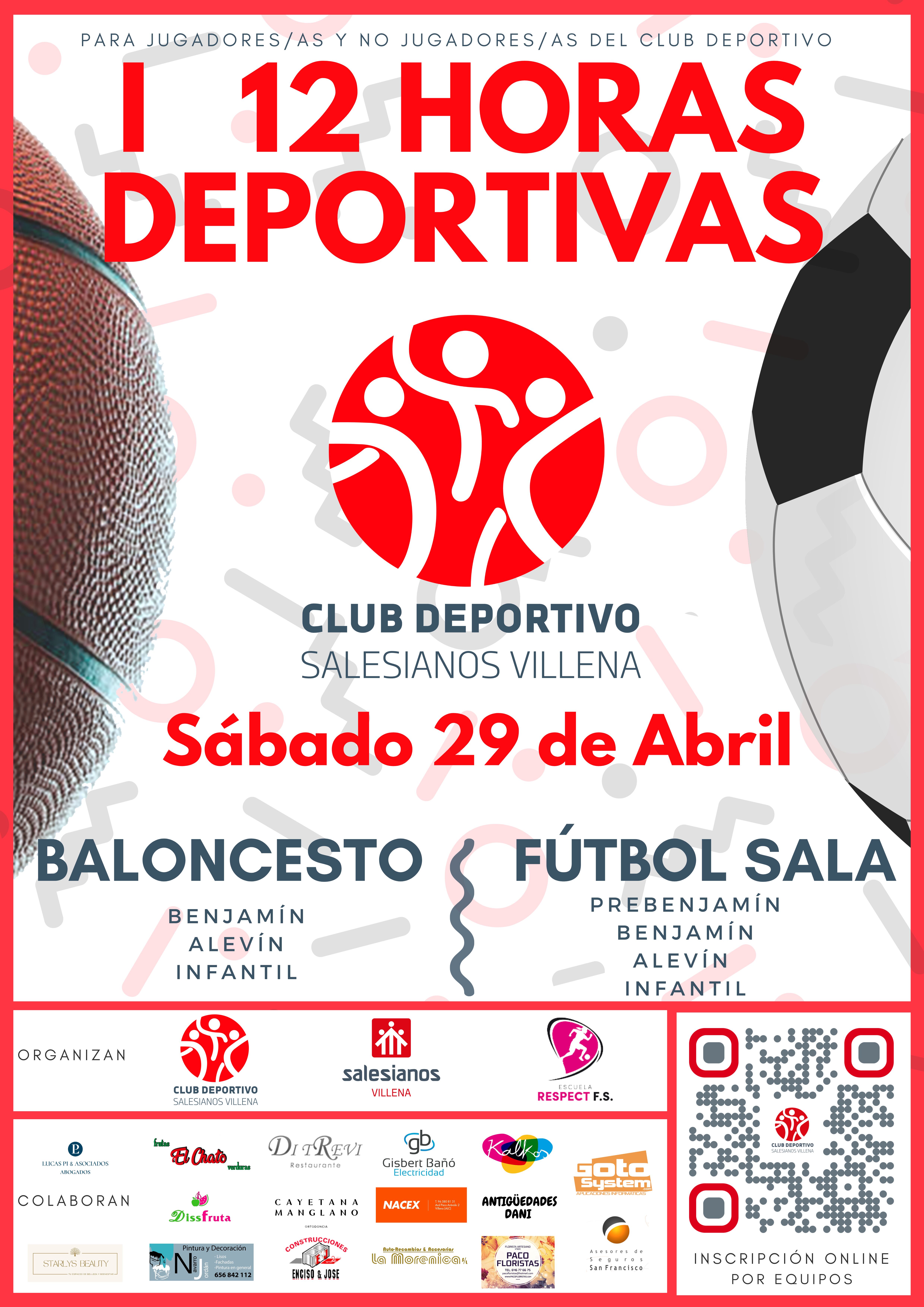 Cartel de las 12 horas deportivas