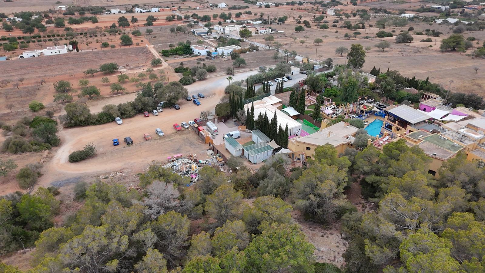 Vista aérea del establecimiento