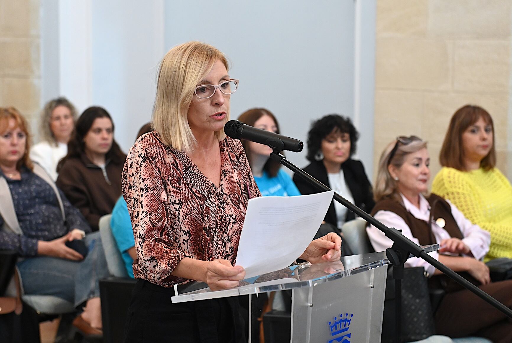 Intervención en el pleno de María José López, presidenta de la Asociación de Mujeres Mastectomizadas (AMMA) de Jerez