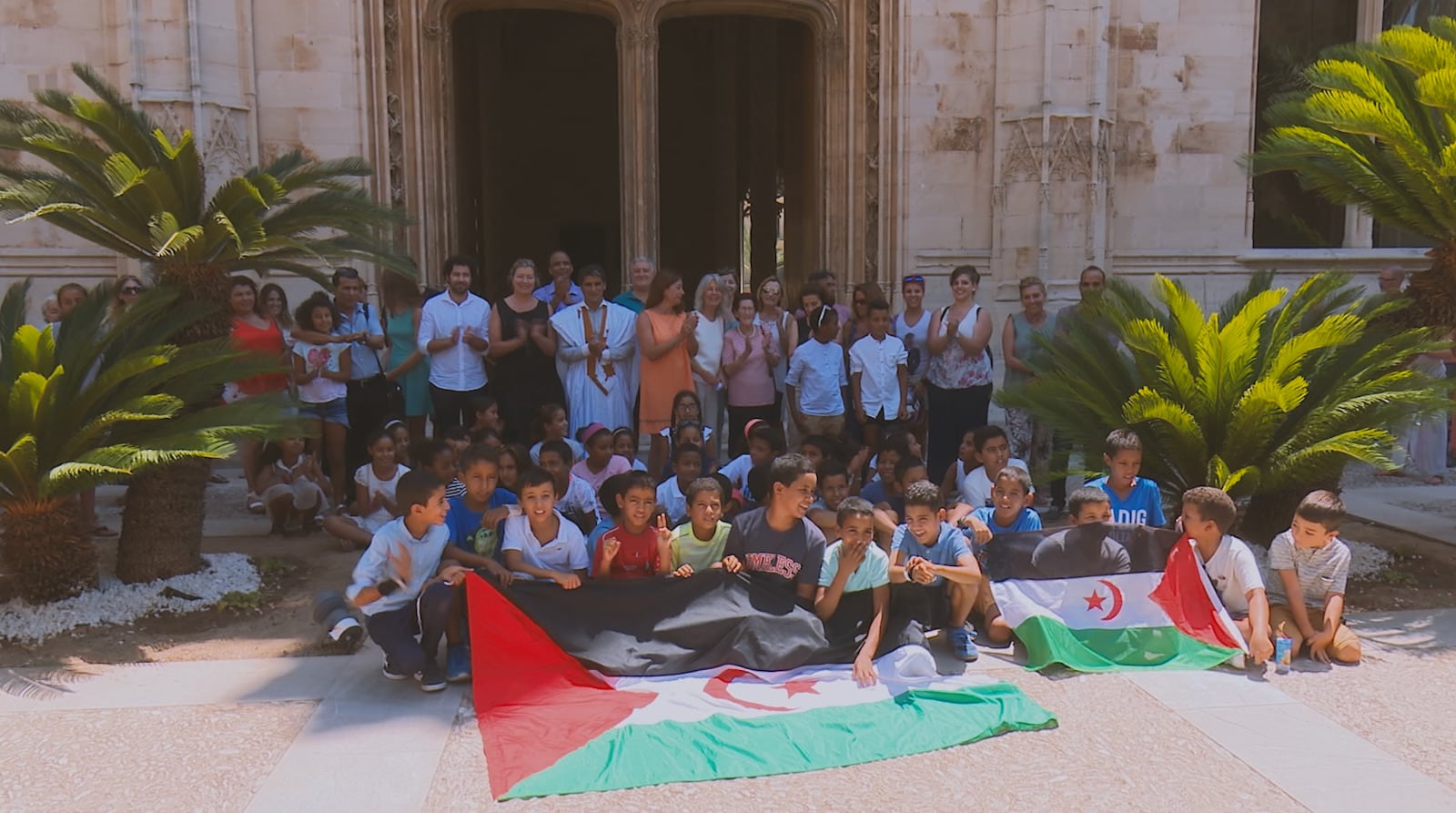 Los niños saharauis en un evento organizado por el Govern