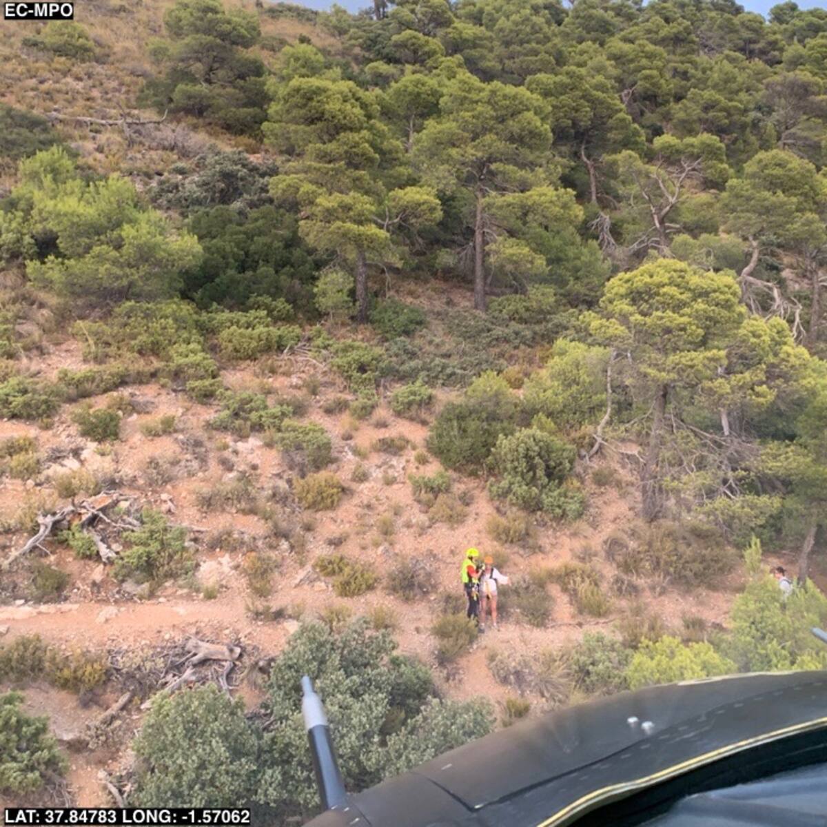 Rescatan a una senderista de 67 años en Sierra Espuña porque no podía respirar