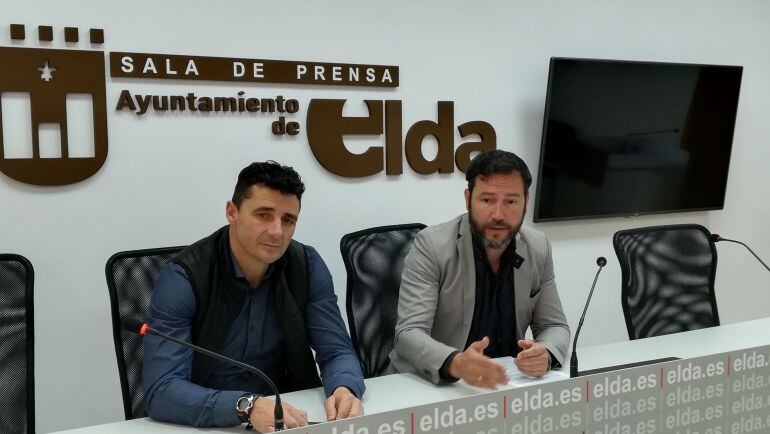 Los ediles del PP, Alberto García y Francisco Muñoz 