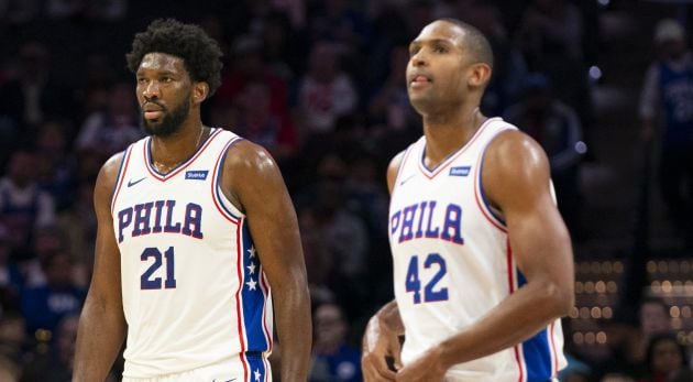 Joel Embiid y Al Horford