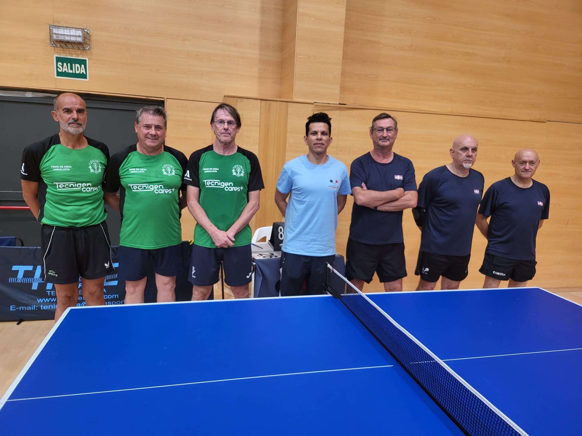 Jugadores del CTM Jerez antes de uno de los partidos