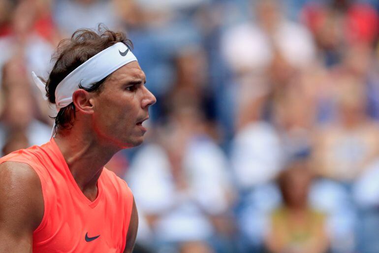 Nadal, durante un partido en el US Open