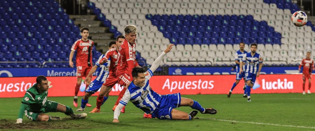 Un momento del último partido