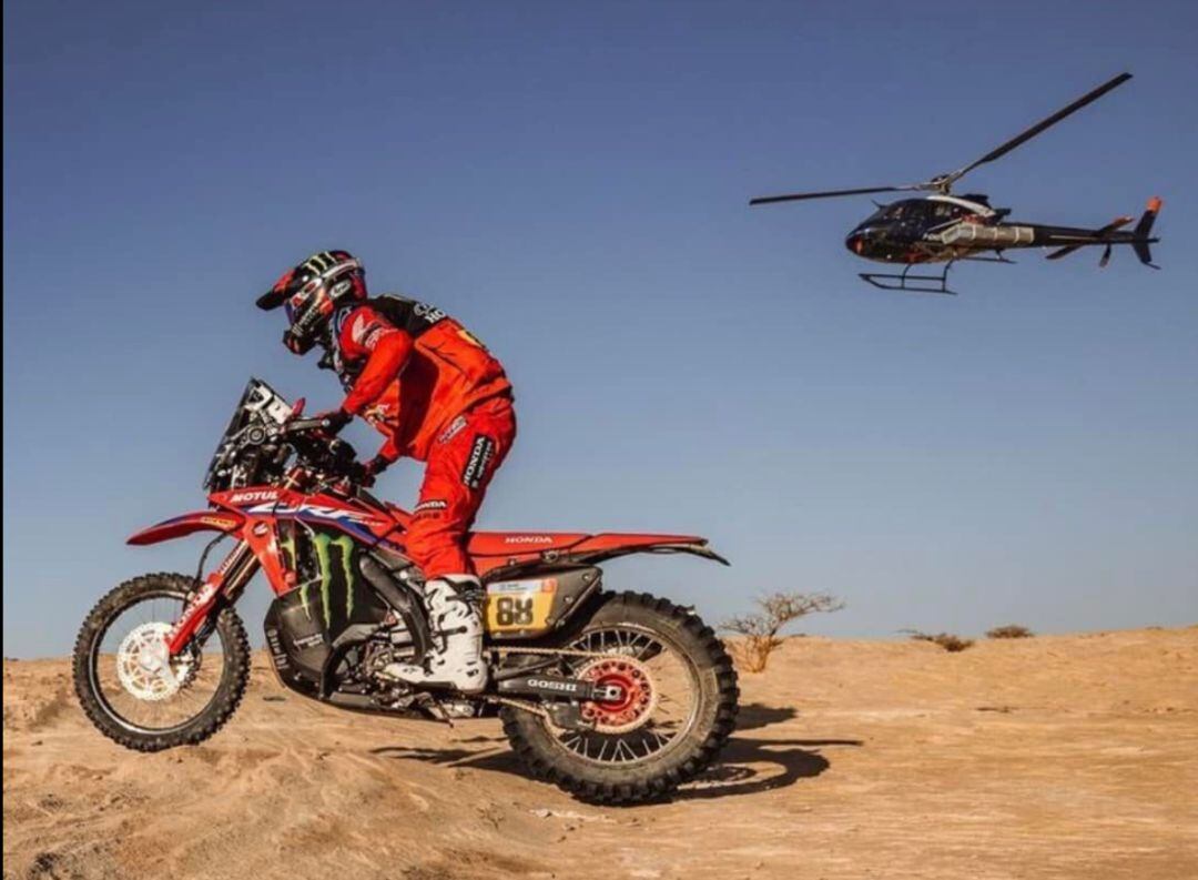 Joan Barreda durante el Rally Dakar