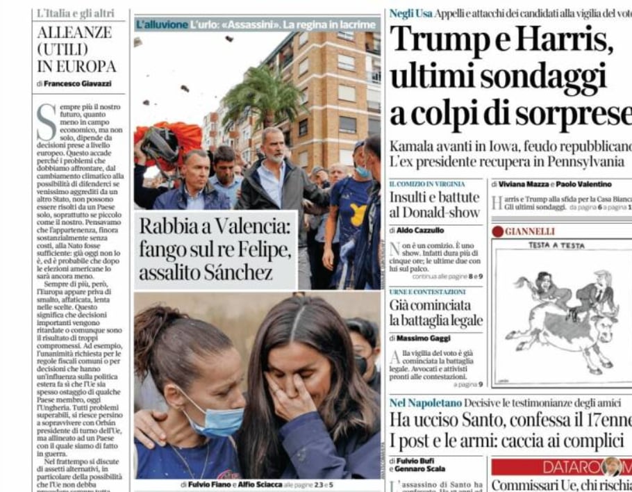 El Corriere Della Sera habla de rabia en Valencia.