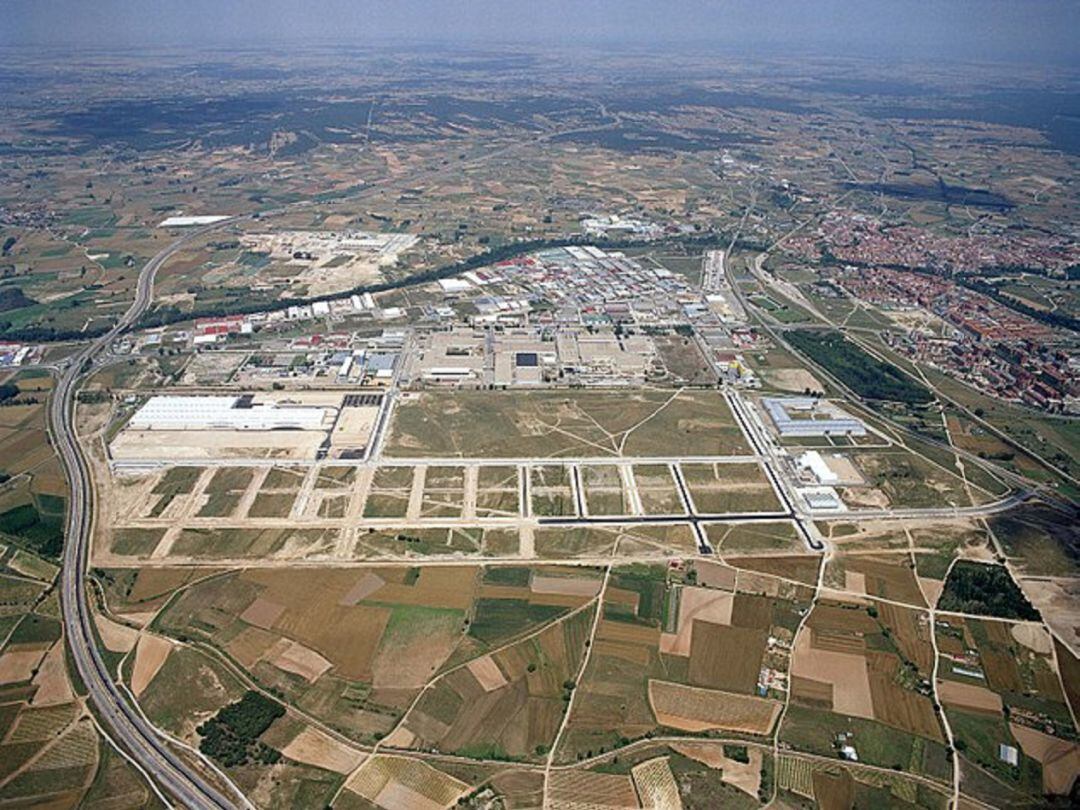 Vista aérea de la zona industrial de Aranda