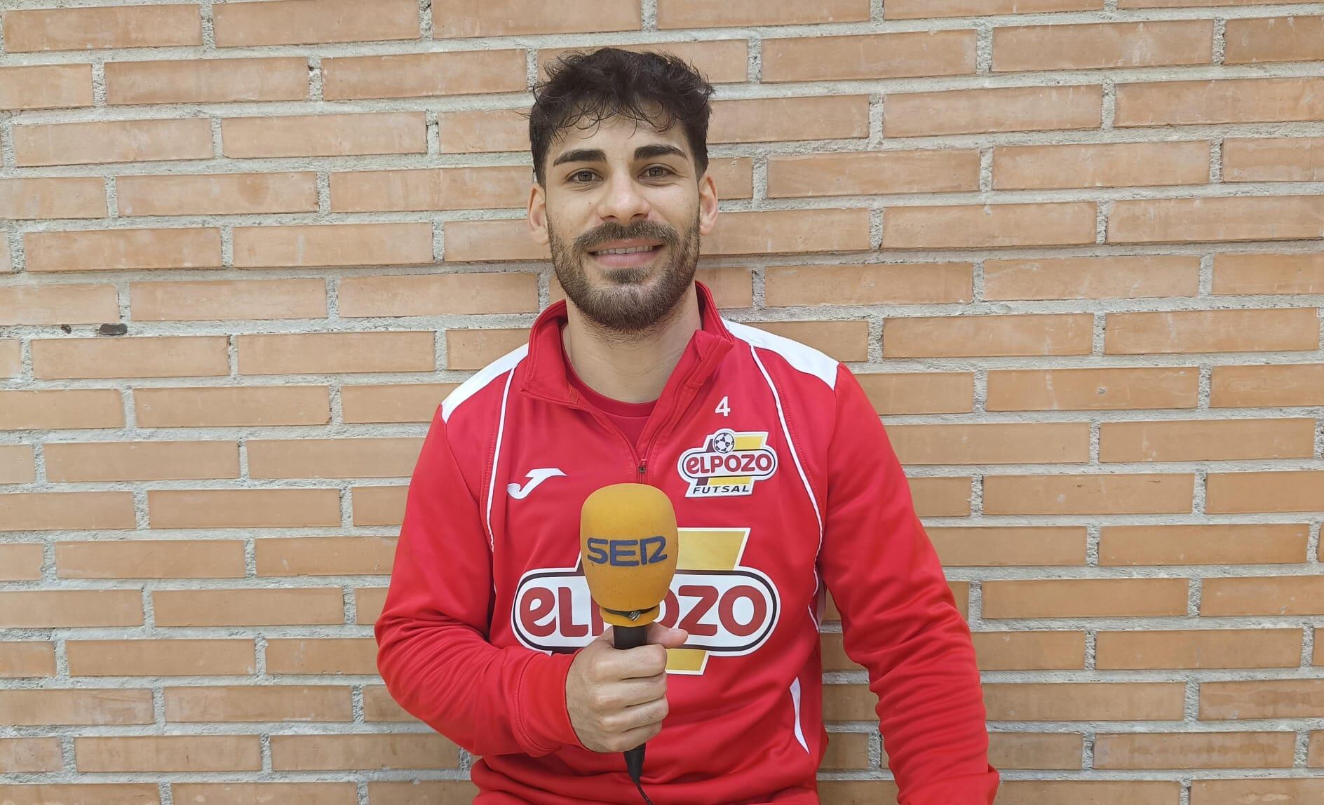 Esteban tras un entrenamiento en la pista auxiliar del Palacio