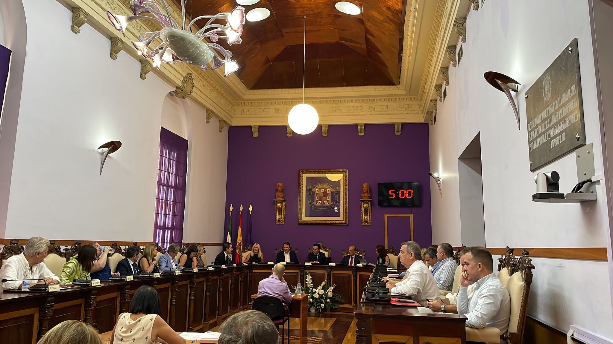 Pleno del viernes, 6 de septiembre, en el Ayuntamiento de Jaén.