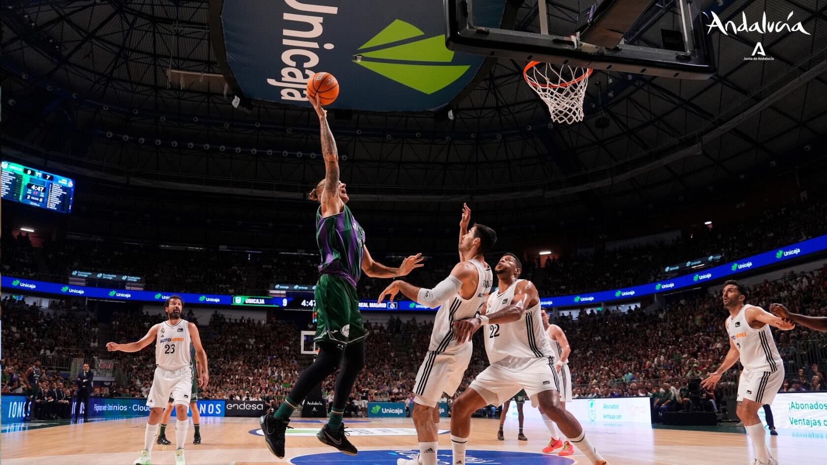 El Unicaja se enfrentará este martes al Real Madrid en el cuarto partido de semifinales