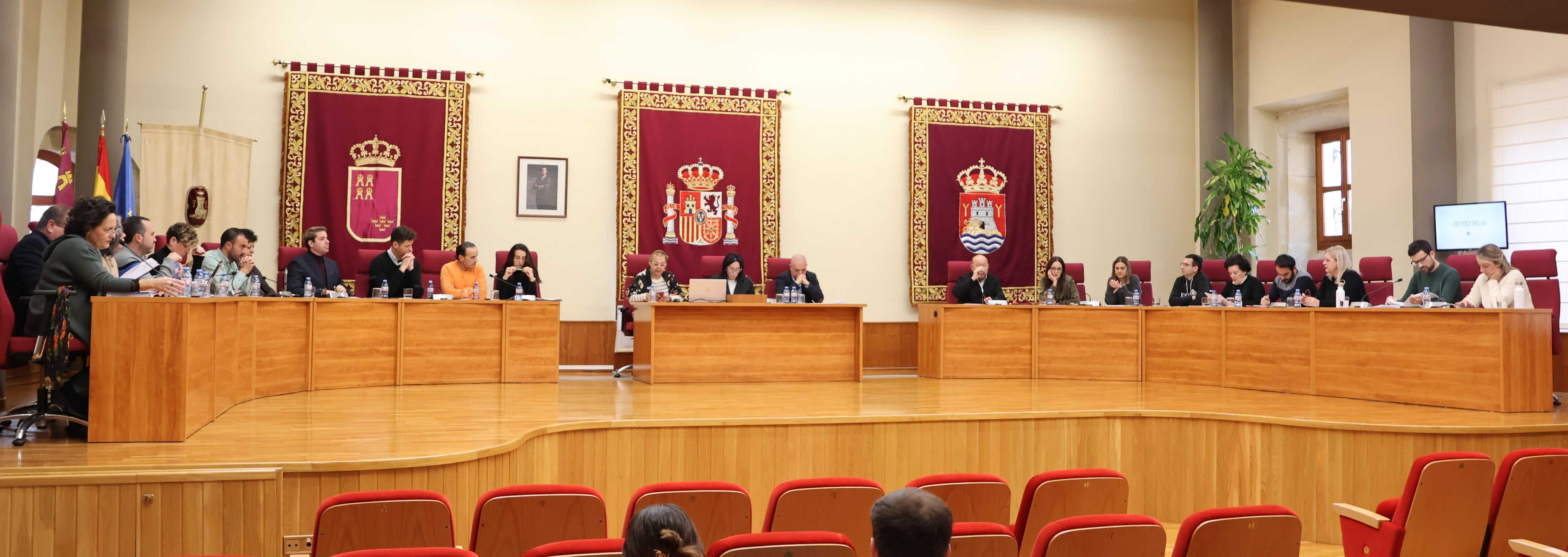 Durante la celebración del Pleno del Presupuesto Municipal 2025