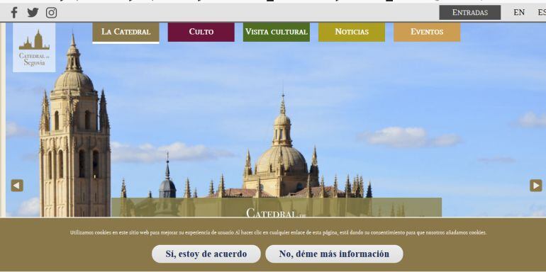 Nueva página web de la Catedral de Segovia.