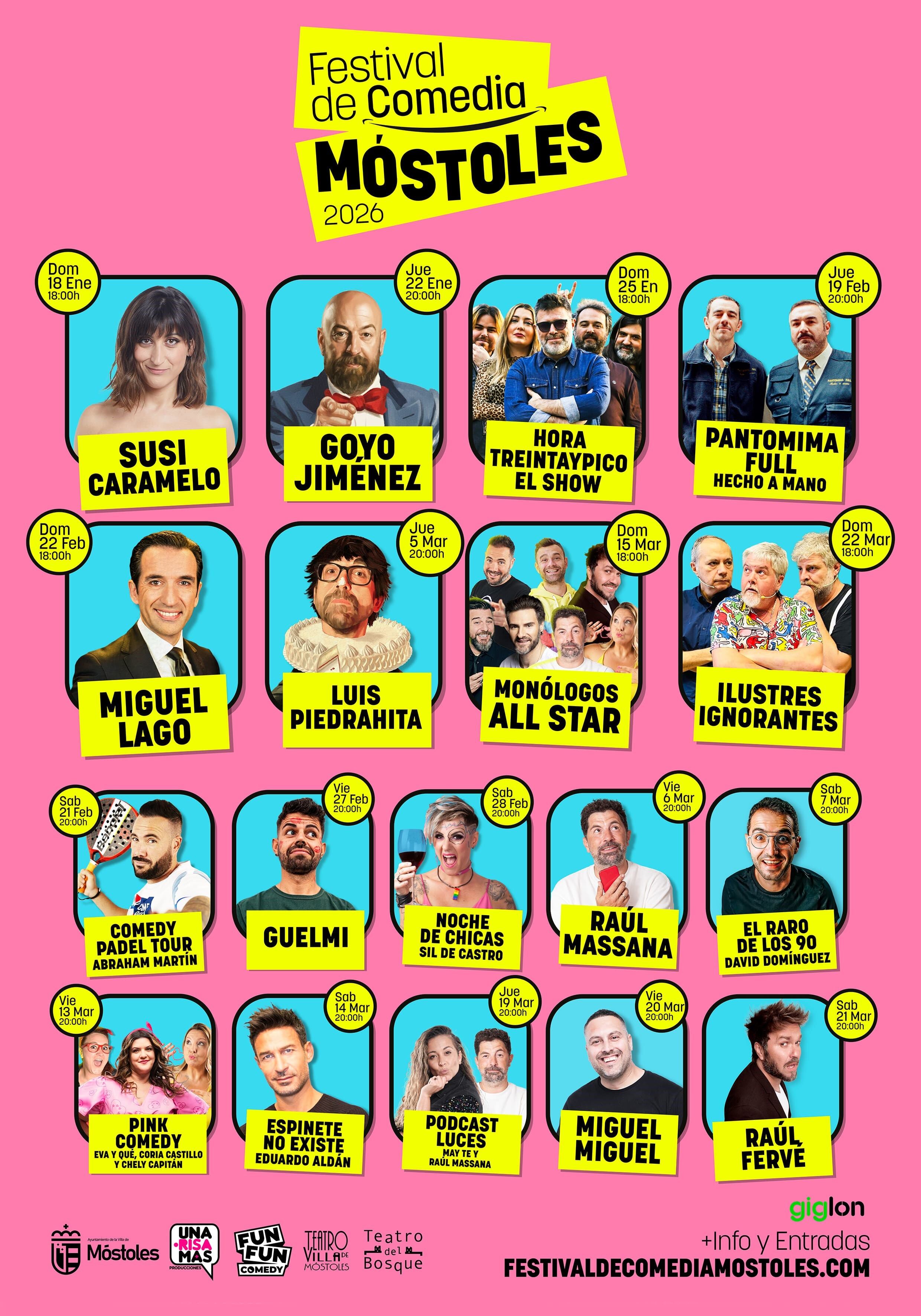 Cartel del III Festival de Comedia de Móstoles