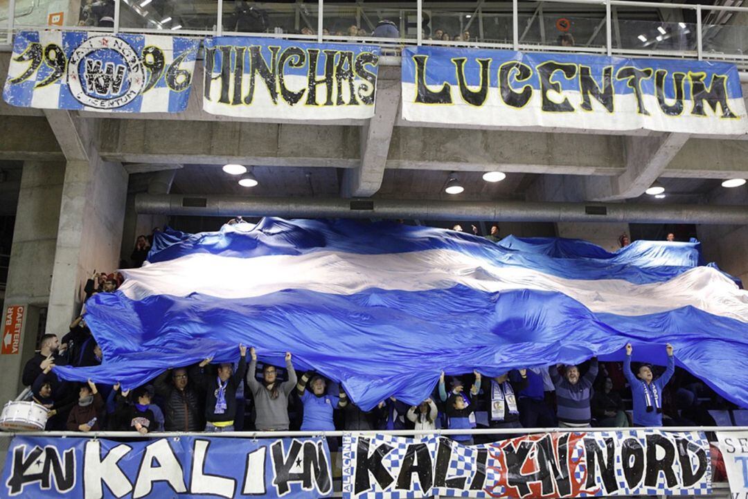 Aspecto de la Kali Nord en el último partido ante Huesca