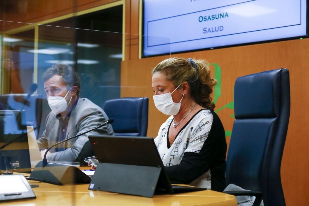 La consejera de Salud, Gotzone Sagardui, en una comparecencia semanal ante la Comisión del Salud del Parlamento Vasco, en Vitoria. Imagen de archivo