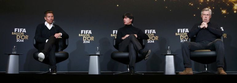 Ancelotti, Löw y Simeone charlan sobre su forma de ver el fútbol