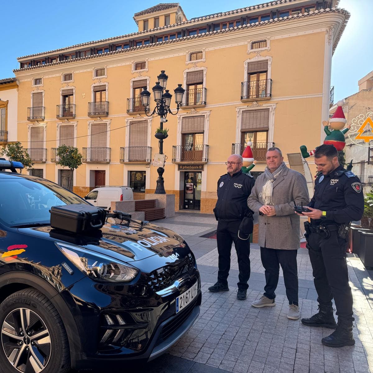 Los drones de la Policía Local de Lorca permiten la detención del presunto autor de un intento de robo